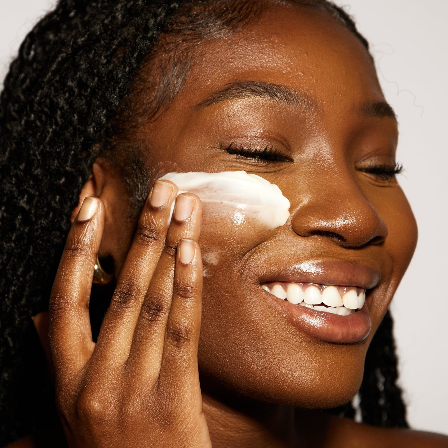 Radford BUTTER, the thick cream on a woman's face